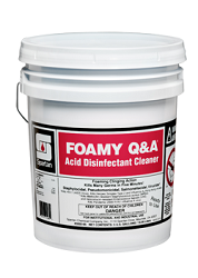 FOAMY Q&amp;A ACID DISINFECTANT CLEANER, 5 GALLON BUCKET