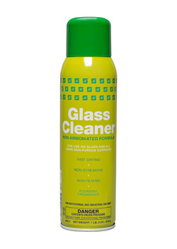 GLASS CLEANER, NON
AMMONIATED, 
18 OZ AEROSOL CAN
