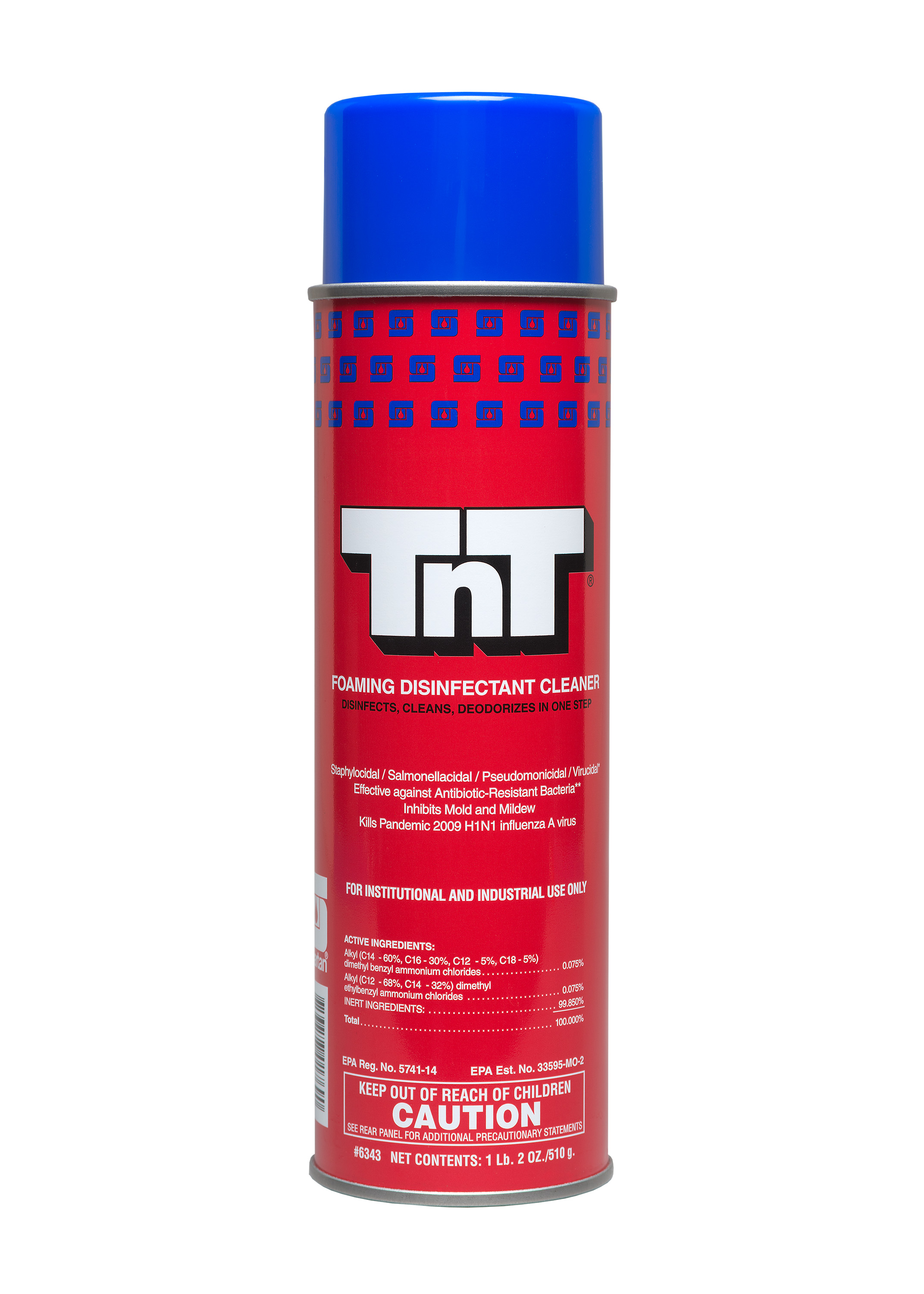 TNT FOAMING DISINFECTANT CLEANER, 18 OZ AEROSOL CAN