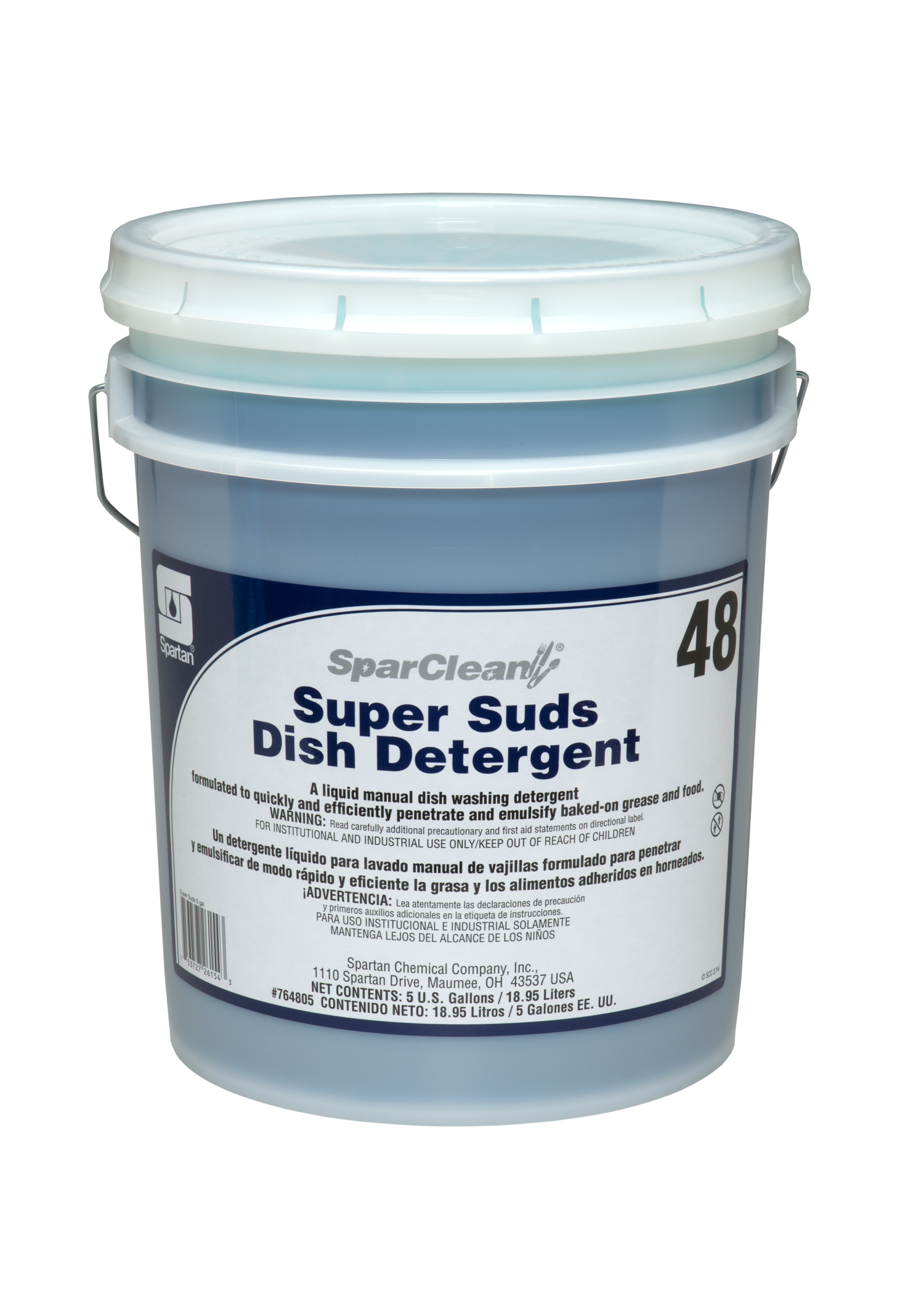 SPARCLEAN SUPER SUDS 48 HAND DISH WASH DETERGENT, 5 GALLON