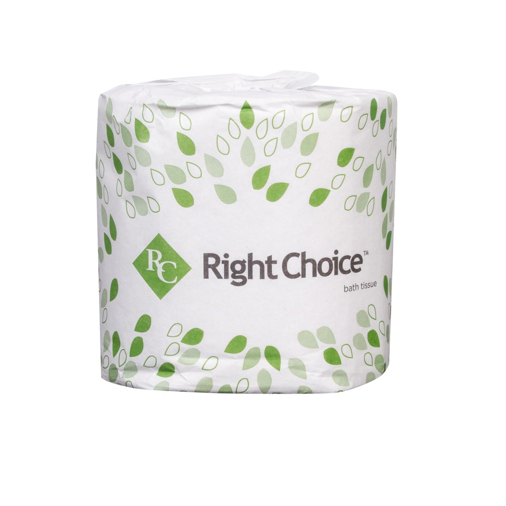 2PLY RIGHT CHOICE TOILET PAPER 96 500 SHEET ROLLS/CASE