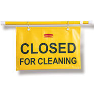 CLOSED FOR CLEANING HANGING SIGN