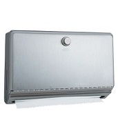 STAINLESS STEEL SMALL CFOLD/MULTIFOLD TOWEL CABINET