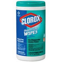 CLOROX DISINFECTING WIPES FRESH SCENT, 6 TUBS OF 75/CASE
