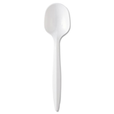 MEDIUM WEIGHT SOUP SPOONS  WHITE 1000 PER CASE GENPPSS