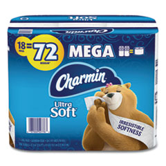 CHARMIN ULTRA SOFT SEPTIC SAFE  2PLY TOILET TISSUE 264/ROLL 18 