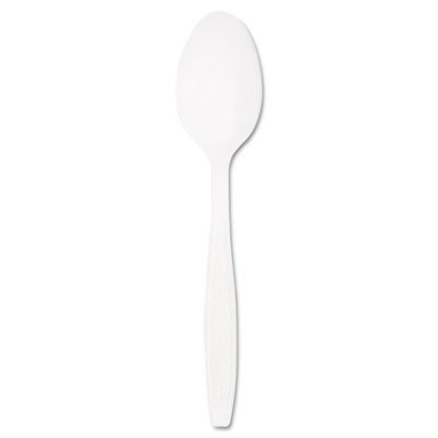 HEAVY WEIGHT WHITE PLASTIC SPOON, 1000 PER CASE GENHYWS