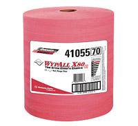 WYP-ALL X80 RED SHOP TOWEL JUMBO ROLL, 475 SHEETS/ROLL